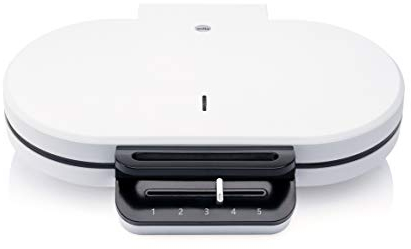 Wilfa Tradition Double Waffeleisen - 2 Herz-Waffeln 16cm Durchmesser - 1.200 Watt - Antihaftbeschichtung & Signalleuchte - Luftlöcher im Deckel zur Dampfentweichung (weiß)