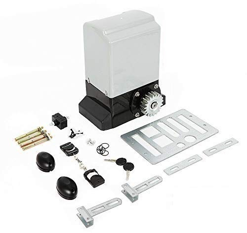 OUKANING Operatore per cancelli scorrevoli Apriporta per cancelli scorrevoli con telecomandi Apriporta Scorrevole Motore 370W Fino a 600Kg