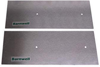 Barnwell 2 x Replacement 2.0mm V Notched Adhesive Trowel Blade