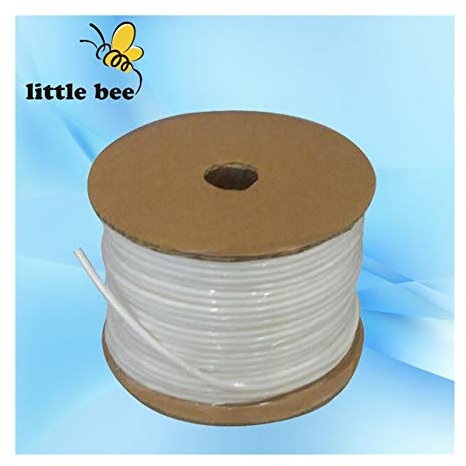 MMD PVC Tube PVC Sleeve For Tube Printer, Wire Marking Machine,cable ID Printer, Electronic Lettering Machine (Color : White, Size : 60m/Roll-6.0mm ID)