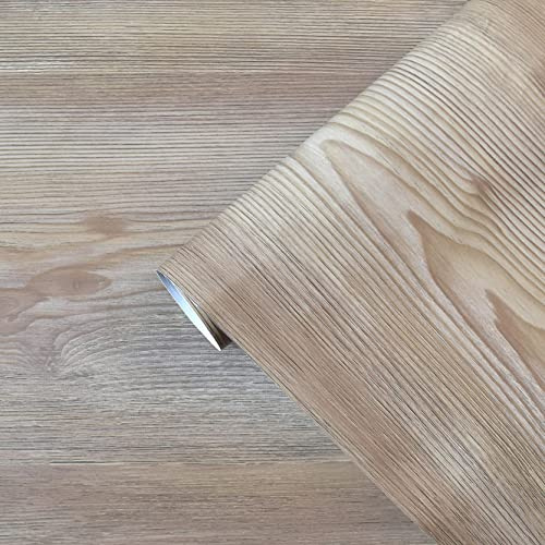 Wood Peel and Stick Wallpaper Faux wood Grain Contact Paper for Cabinets Kitchen Contact Paper Countertop Self-Adhesive Removable Wallpaper Oak Vintage Wooden Panel Interior Decorative 15.7”×78.7”