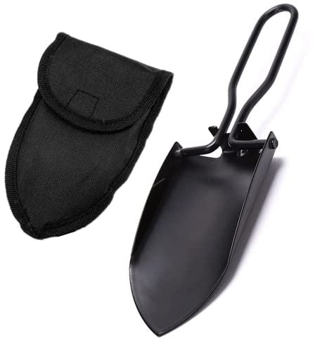 1 PCS Folding Shovel Portable Camping Shovel Stainless Steel Mini Trenching Shovel for Hiking Backpacking Gardening