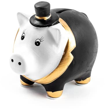 Spardose Bräutigam, Sparschwein, Hochzeit, Geldgeschenk, H ca.11cm