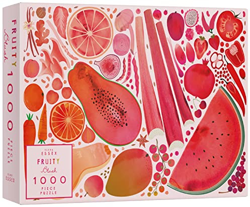 Elena Essex Puzzle 1000 Teile - Fruity Blush | Puzzle für Erwachsene | Puzzle Schwer | Puzzel 1000 +| Rosa Obst Frucht Pflanze Gemüse Puzzle | Puzzlegröße 70 x 50 cm