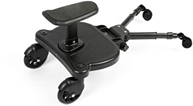 Planche de Poussette, Roalleasy avec Siège, Skate Poussette Universel, Planches à roulettes, pour Enfants de 2 à 6 ans (25 kg), Compatible avec Toutes Les Poussettes