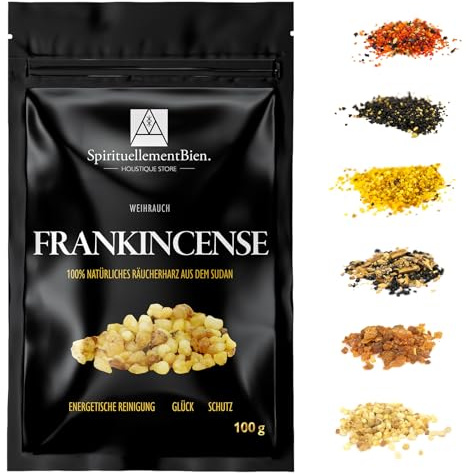 100 % rent naturligt heligt harts rökelse i korn 50 g – 100 g för sprutning, parfymbrännare, rökelsealternativ i bar eller kon (100 gr)