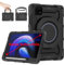 ROISKIN Custodia per Xiaomi Mi Pad 6/Mi Pad 6 Pro 11 pollici 2023, custodia antiurto Xiaomi Pad 6 con portapenne e supporto girevole e tracolla, nero