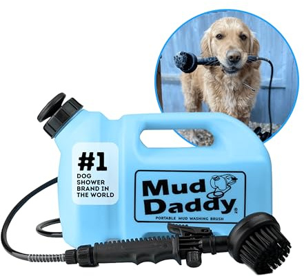 Mud Daddy - Ice Blue - Portable Pet Washer, Multipurpose Washing Device, Muddy Walks, Pet Cleaning,Grooming Perfect for Dogs, Horses, Bikes, Shoes, Camping and More – 5 Litre