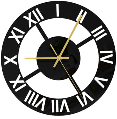 Ciieeo Dekorative Wanduhr Mit Präziser Zeitanzeige Geräuschloses Design Für Wohnzimmer Und Büro