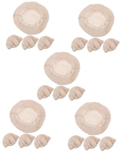 Ciieeo 5 Juegos Cubierta De Tela para Cesta De Pan Herramienta De Cesta para Hornear Cubierta De Tela De La Cesta Utensilio De Cocina Suministros De Cocina Sabana De Algodon 4 Uds * 5