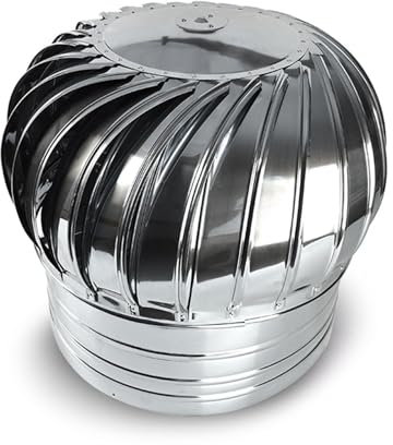 COMIGNOLO Eolico Girevole FUMAIOLO Diam 100/110/150/160/200mm Maschio Canna FUMARIA in Acciaio Inox Cappello Canna Fumaria Stufe Legna, Pellet E Caldaie(Ø 150mm)
