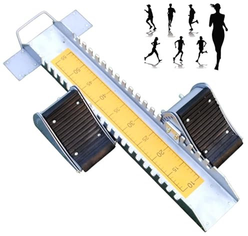Bloc de démarrage réglable multifonction pour entraînement d'athlétisme, sports de plein air et utilisation sur piste en plastique