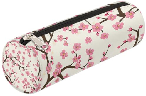 Mexpekil Trousse à crayons rose avec fleurs de cerisier pour filles et garçons - Petite trousse pour fournitures scolaires pour étudiants et bureau