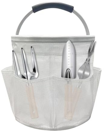 Générique Panier de Ménage Avec Poignée - Panier Organisateur Portable En PVC Pour Pique-Nique | Pochette De Transport Polyvalent Pour Salle De Bain Dortoir Salle De Sport Piscine