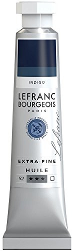 Lefranc Bourgeois 404967 extra feine Ölfarbe in Künstlerqualität aus hochwertigen Pigmenten, lebendige Farben, hohe Lichtechtheit, 20ml Tube - Indigo