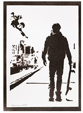 moreno-mata Echtes Handgemachtes Graffiti Tony Ha... Pro Skater Gamer Aesthetic Poster & Kunstdrucke Bilder Plakat Handmade Deko Wandbilder Wohnzimmer Wanddeko Geschenke für Männer und Frauen