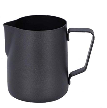 Casecover 350ml Edelstahl Antihaft-aufschäumen Von Milch-Schale Tee Pitcher Für Latte Art Café Bar Schwarz