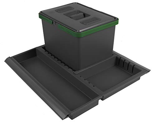 Abfallsammler Metropolis PTC22 05050 7F 12L mit Deckel Abfallsystem für Auszug Korpusbreite 50 cm