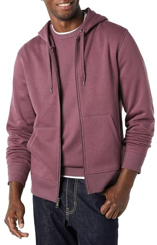 Amazon Essentials Homme Sweat à Capuche en Polaire avec Fermeture Éclair intégrale (Grandes Tailles Disponibles)