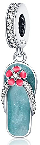 Pandach Damen Charm Anhänger für Armband 925 Sterling Silber Charms Beads passend für Armband und Halskette, Kompatibel mit Europäischen Armbänder für Frauen Mädchen
