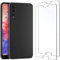 NEW'C Funda para Huawei P20 Pro Carcasa Silicona Negra y 2X Protector de Pantalla para Huawei P20 Pro Cristal Templado - Antiarañazos