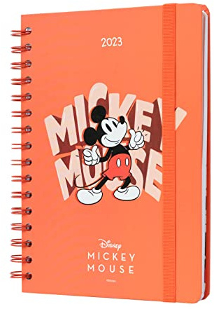 Grupo Erik Terminkalender 2023 - Disney Mickey Classic Terminplaner A5 Format - Wochenplaner - Personal Organizer - Ein Disney Fanartikel für Ihren Alltag - FSC-zertifiziert
