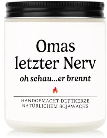 Craftique Oma Geschenk Geburtstag, Omas Letzter Nerv Kerze im Glas | Muttertagsgeschenke, Oma Geschenk Geburtstag, Geschenke für Oma, Geburtstagsgeschenk für Oma Granny