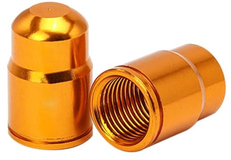Fahrradventilkappen, Fahrradvorbaukappe, Ventilkappen für Reifen, Luftstaub-Schaftabdeckungen, Präzisionsgewinde, leicht, Aluminiumlegierung für Damen und Herren