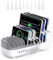 ORICO 120W Charging Station for Multiple Devices, Upgrade Wider 10 Ports Smart USB Charging Station with Cooling Fan, Compatible with iPhone, iPads, Android Phone and Tablets DUK-10P-V1