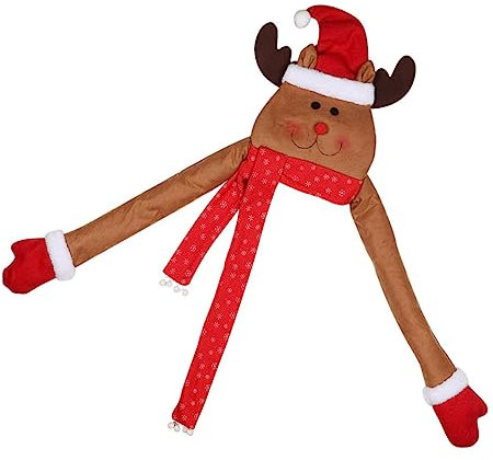 Anneome Weihnachtlicher Baumschmuck Tannenbaum-Spitze Mit Rentier-Design Leicht Und Dekorativ Für Festliche Anlässe Zum Verschönern Ihres Weihnachtsbaums
