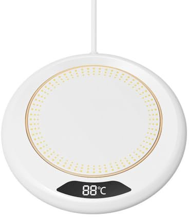 Calentador de café eléctrico, 20 W, USB, calentador de tazas, calentador de bebidas con 3 ajustes de temperatura para calentar café, té, agua, leche y bebidas