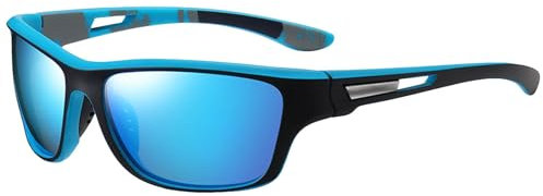 boseucn Fahrradbrille Herren Damen Unisex Sport Winddicht Sonnenbrille Polarisierte Laufbrille UV400 Schutz Sportbrille Mode MTB Rennrad Radfahren Golf Biking Ski Fahrradlaufen Schutzbrille Radbrille