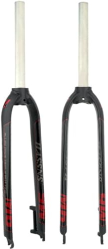 WIQUYBML Fourche Rigide en Alliage d'aluminium pour VTT 26, 27,5 et 29, axe de 28,6 mm (1-1/8), Frein à Disque Avant, Blocage Rapide 9 x 100 mm.