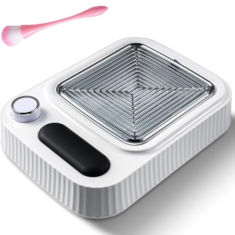 Aspiradora Profesional De 80 W para Polvo De Uñas con Ventilador Silencioso, 2 Filtros Reutilizables Y Cepillo De Limpieza. Suministros Esenciales para Uñas Acrílicas para Técnicos De Uñas.