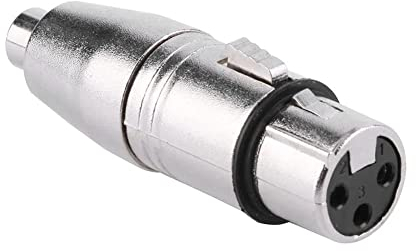 CABLEPELADO XLR-Adapter Mono 3-polig, weiblich, XLR-auf-Adapter, geeignet für Mischer, Mikrofone, Verstärker, Equalizer, Tastaturen, Gitarren, E-Piano usw. | 1 Stück