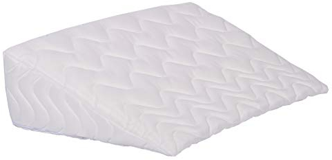 BONEX Matratzenkeil mit Steppbezug aus Doppeltuch 80x50x20/1 cm, Polyester, weiß