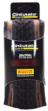 Pirelli Cinturato Gravel M Classic 35-622 (700 x 35c) Gravel Bike Tire - Gravel-Specific Design for Varied Surfaces - SpeedGRIP Compound for Superior Performance (1 Tire)