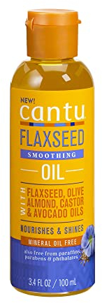 CANTU - Olio Lisciante ai Semi di Lino - Nutre e Ammorbidisce i Capelli - Adatto per Tutti i Tipi di Capelli - Senza Solfati, Parabeni e Siliconi - 100 ml