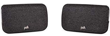 Polk Audio SR2 Wireless Surround Sound Speakers for Select Polk React and Magnifi Bars - Wireless Surround Sound System for TV, Easy Setup, Multiple Placement Options, 2 Count (Pack of 1)