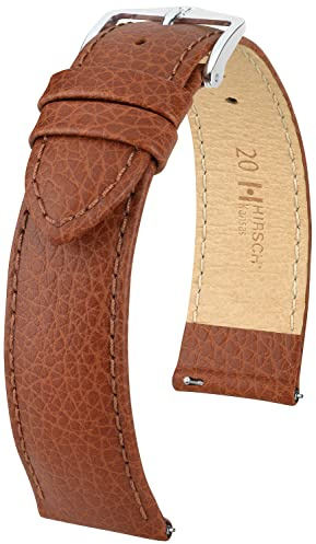 HIRSCH Kansas Armband – echtes Kalbsleder – Buffel Relief – Damen/Herren