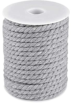 10m Baumwollseil 12mm gedreht Baumwollschnur Baumwoll-Kordel Makramee Naturseil Tauwerk