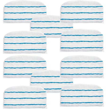 LANGshaw 10PCS Steam Cleaner Mop Pads Compatible For Black＆decker BDH1855SM/BDH1760SM/BDH1765SM/BDH1715SM/BDH1720SM/BDH1725SM Series leisurely