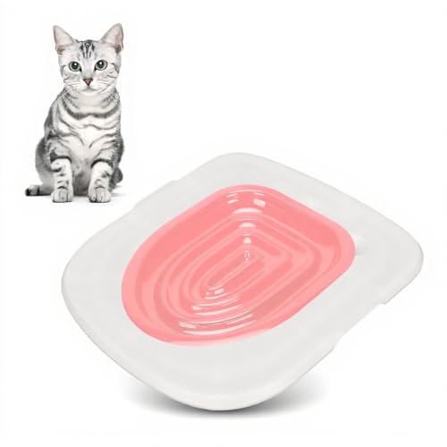 Katzentoiletten-Trainingsset, Katzentoiletten-Trainingssystem, Bringen Sie Ihrer Katze bei, die Toilette zu Benutzen, Universeller Wiederverwendbarer Katzentoiletten-Trainer für die