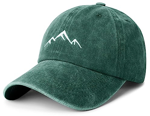 Eoslya Baseballmütze Herren – Schirmstickerei, Klassische Gewaschene, verstellbare Sommer-Sonnenmütze, Sport Strapback Cap für Herren