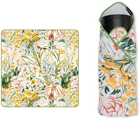 PGYTECH Panno Protettivo Regolabile per Fotocamera, Custodia Wrap Autosigillante da 45x45 cm per Obiettivo, Treppiede e iPad, Custodia Morbida Imbottita Antigraffio e Antipolvere, Fiore