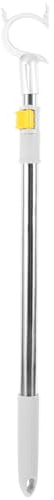 AOKWAWALIY Telescopic Clothes Rail Shelf Pole High Reach Hook Clothes Picking Rod Closet Rod Extender Hanging s Hanger Reaching Hook sline Pole Aluminum Long Stainless Steel