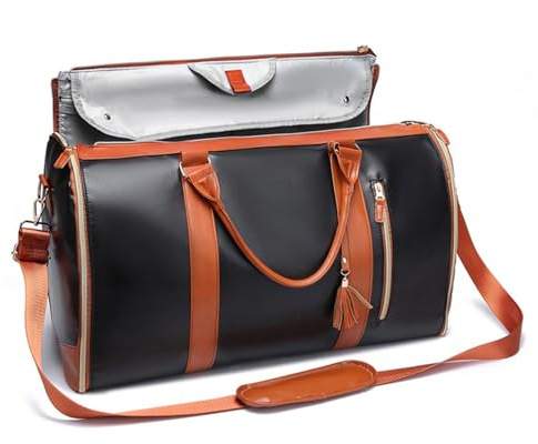 JTBDWOSK Reisetasche,Carry on Garment Duffle Bag,Travel Bag,Travluxe Faltbare Reisetasche,Foldy luux Bag,Umwandelbarer Handgepäck,Reisetasche Kleidersack 2 In 1, Wasserdichter Kleidersack,B