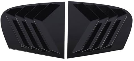 Contraventana Lateral para Ventana Trasera, Color Negro Brillante, Resistente a la Intemperie, Construcción Robusta para Serie 1 E87 2005-2011