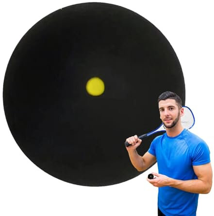 Squashbälle | Langlebige Squashbälle Red Dot | Gummi Squashschläger Bälle Professioneller Spieler Wettbewerb Standard Squashball Anfänger | Squashbälle Single Yellow Dot für Wettkampftraining