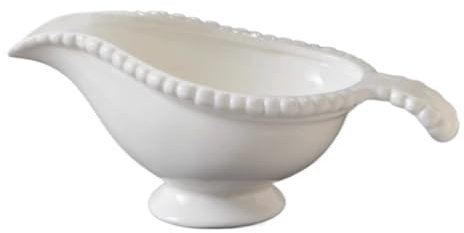 OUYUE Salsera Cuencos para Salsas Jarra De Leche De Estilo Europeo De Color Blanco con Forma De Perla Grande, Taza For Salsa, Salsera, Comida Occidental Jarrita para Salsas